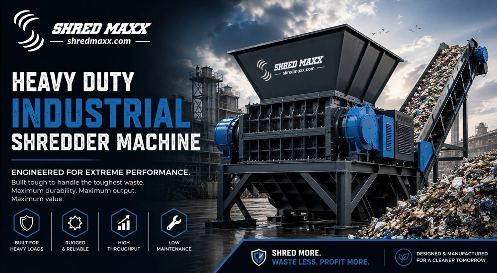 Heavy Duty Industrial Shredder Machine