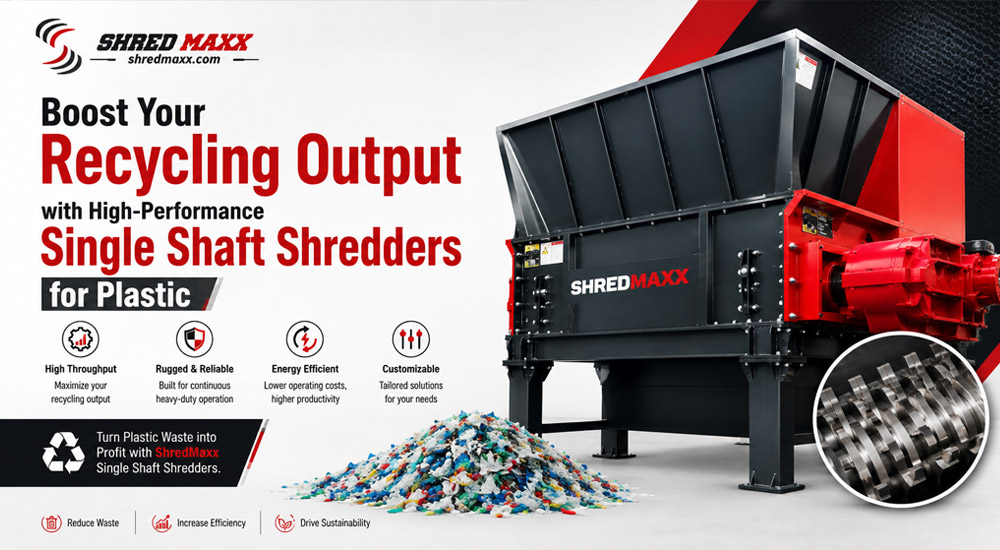 Boost Your Recycling Output with High-Performance Single Shaft Shredders for Plastic