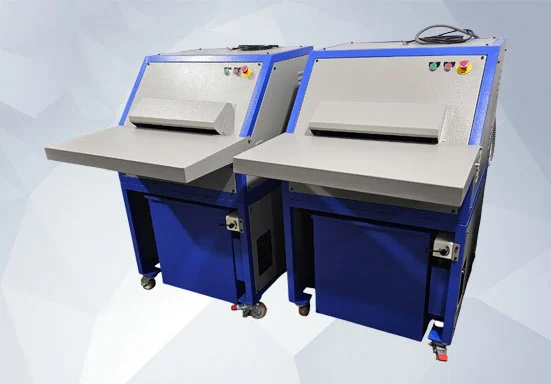 adhesive label shredder